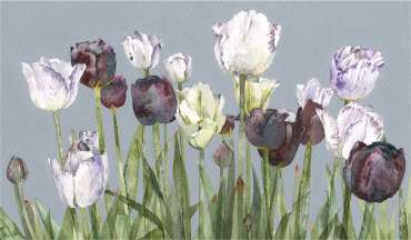 Thumbnail image of Vivienne Cawson, 'A Row of Tulips' - Inspired | November 2020