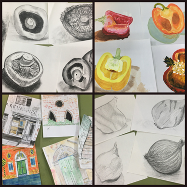 Drawing & Painting - student work