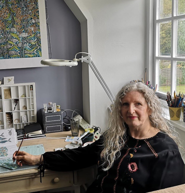 Maria Boyd in her studio