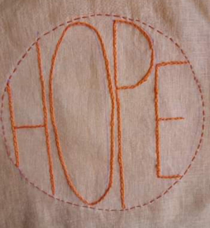 Patchwork 'Hope' piece