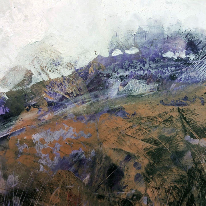 Jo Sheppard - 'Purple Landscape', mixed media