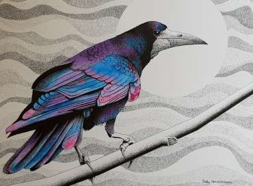 Thumbnail image of 73 &nbsp;|&nbsp; Sally Struszkowski&nbsp; |&nbsp; A Rook Named Rose - LSA Annual Exhibition 2021 | Catalogue S - Z
