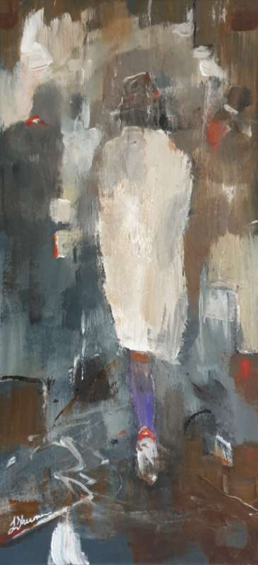 Thumbnail image of 60 &nbsp;| Linda Sharman | Rainy Day, Leicester Market - LSA Annual Exhibition 2021 | Catalogue S - Z
