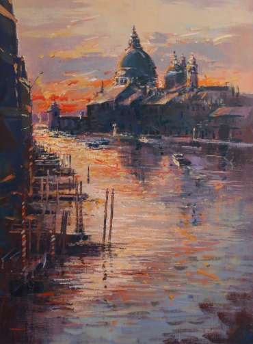 Thumbnail image of Terry Lord, Sunrise, Grand Canal, (Trial piece) - Inspired | March