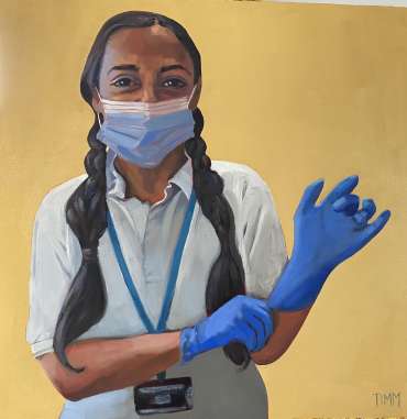Thumbnail image of Lisa Timmerman, 'Fuzzy' - Portraits for NHS Heroes | Lisa Timmerman