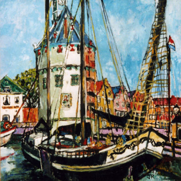 Joan Roobottom, painting (detail)