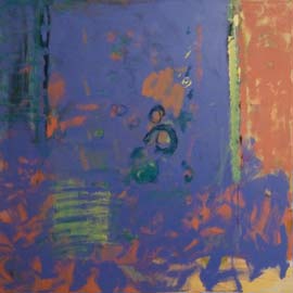 Val Leedham, painting (detail)