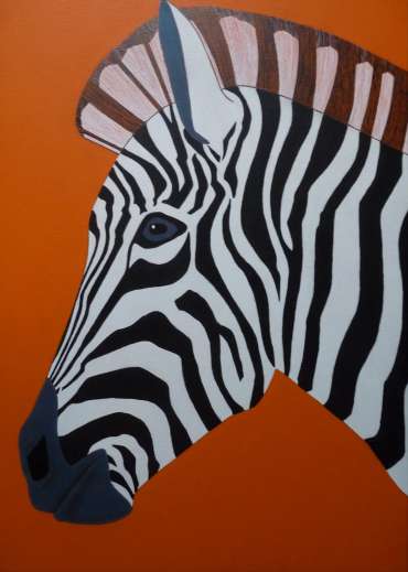 Thumbnail image of 064 | Stuart Hill | Zebra - SOLD - LSA Annual Exhibition 2022 | Catalogue D - J