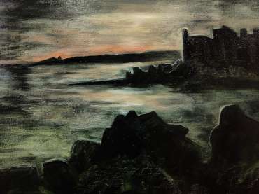 Thumbnail image of 085 | Lis Naylor | Sunset Over Sigri Castle - LSA Annual Exhibition 2022 | Catalogue K - R