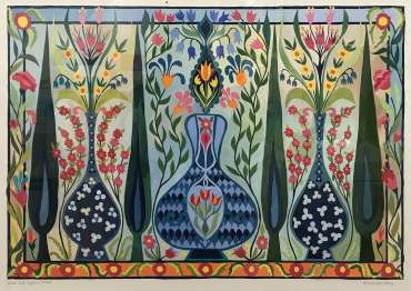 Thumbnail image of Helen Newton, Vases and Cypress Trees - The Open 33
