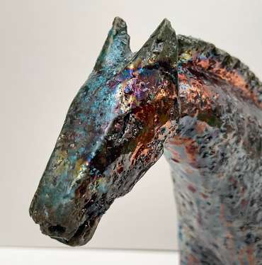 Thumbnail image of Multi-Coloured Lustre Horse - Henrietta Corbett | Summer Sale