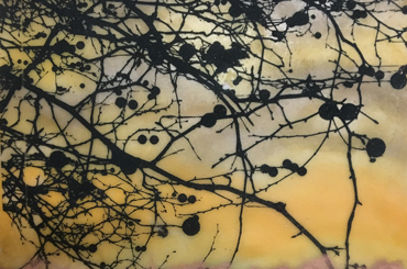 Jo Sheppard - encaustic painting by student