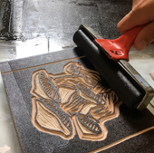Jo Sheppard - Lino printing