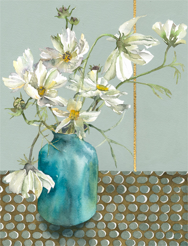 Vivienne Cawson, Cosmos with Gold Line
