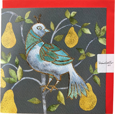 Vivienne Cawson, Patridge in a Pear Tree - Christmas card
