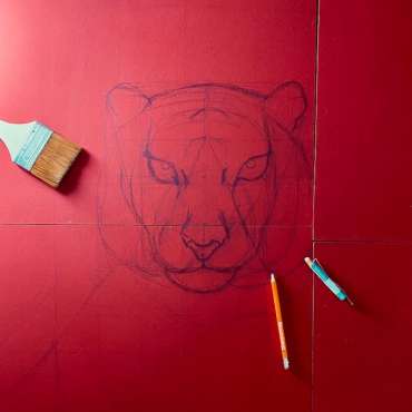 Thumbnail image of The Tiger makes its first appearance on the panels - Happy Spring Festival with John Lewis and The Peony Girl