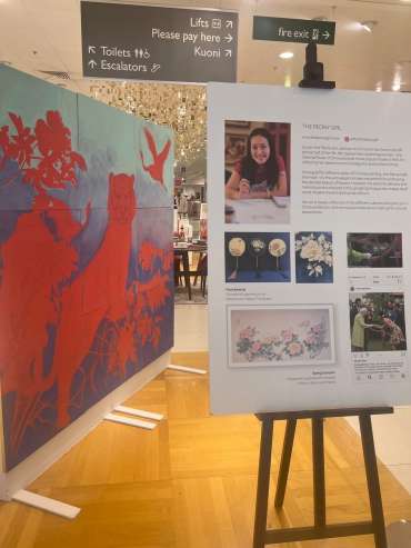 Thumbnail image of The painting will take place in the Highcross John Lewis store on the 1st floor - Happy Spring Festival with John Lewis and The Peony Girl