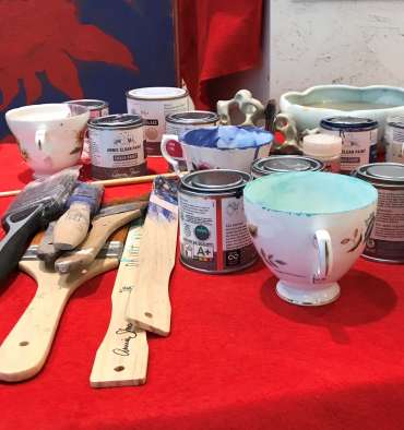 Thumbnail image of The painter's tools - Happy Spring Festival with John Lewis and The Peony Girl