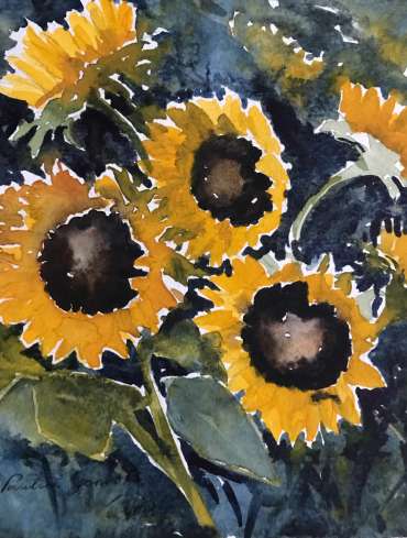 Thumbnail image of 047 Pauline Gamble | Sunflowers - LSA Annual Exhibition 2023 | Catalogue D - J