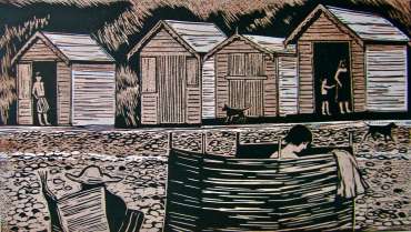 Thumbnail image of 068 Sally Hill | Windbreak and Beach Huts - LSA Annual Exhibition 2023 | Catalogue D - J