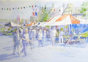 Thumbnail image of 090 Di&nbsp;Lorriman | Loughborough Market - LSA Annual Exhibition 2023 | Catalogue K - R