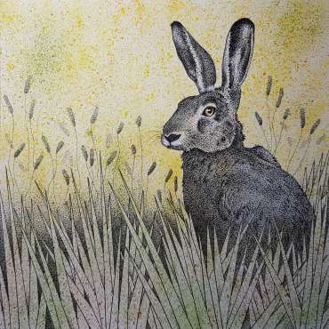 Thumbnail image of 132 Sally Struszkowski | Hare in the Grass &nbsp; SOLD - LSA Annual Exhibition 2023 | Catalogue S - Z