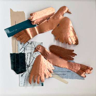 Thumbnail image of 154 Georgia Wilkinson | Two Wood Pigeons - LSA Annual Exhibition 2023 | Catalogue S - Z
