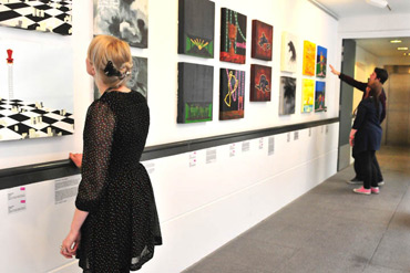 Inside Attenborough Arts Centre