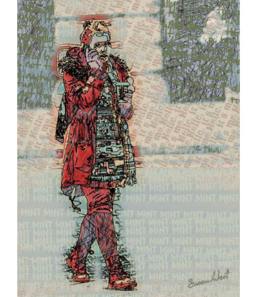 Digitally abstracted photograph by Susan West