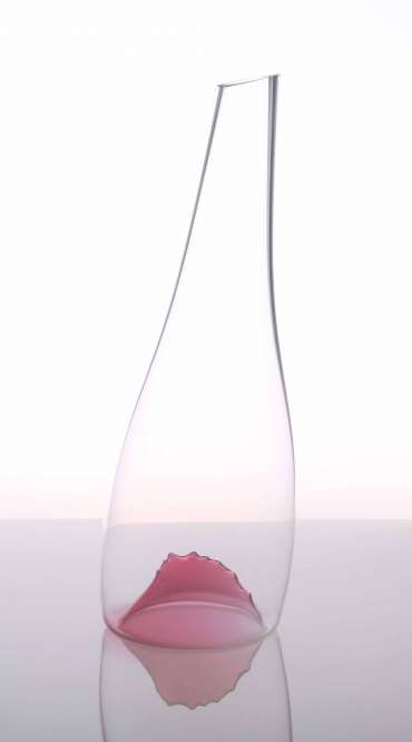 Thumbnail image of Tall Vessel with Pink Sculptural Element by Angie Packer