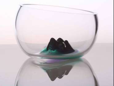 Thumbnail image of Vessel with Green Sculptural Element by Angie Packer