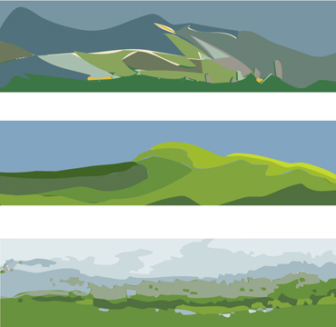 Thumbnail image of Landscapes-Triptych by David Clarke