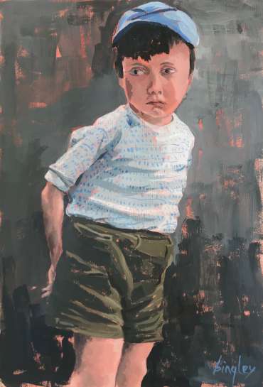 Thumbnail image of Boy with Sad Face by Frank Bingley