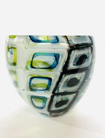 Double Murrini Tall Bowl by Graeme Hawes