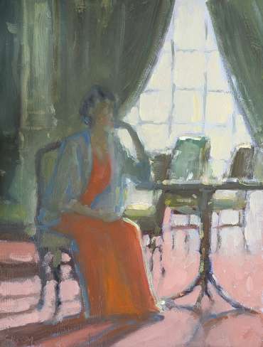 Thumbnail image of Woman in Red Dress by Graham Lacey