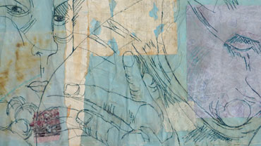 Thumbnail image of Blue couple (detail) by Heather Harley