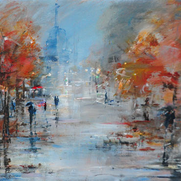 Thumbnail image of Wet Evening, Paris by Linda Sharman