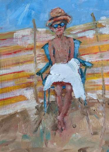 Thumbnail image of Boy on the beach by Linda Sharman