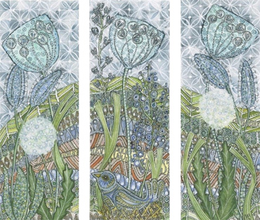 Thumbnail image of Bird on a Nest (triptych) by Maria Boyd