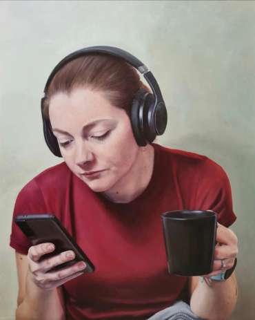 Thumbnail image of The Art of Distraction (self portrait) by Megan Hunter