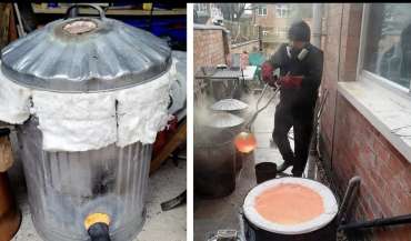 Thumbnail image of Two kilns by Nigel Gossage