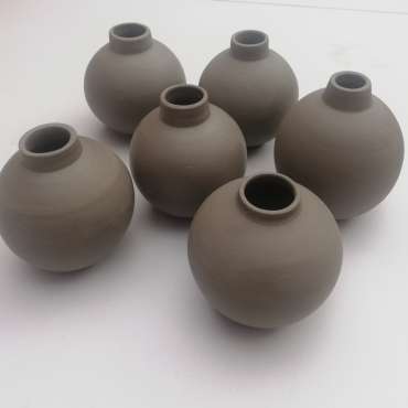 Thumbnail image of Moon vases in progress by Nigel Gossage