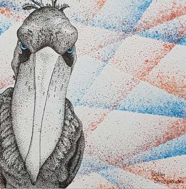Thumbnail image of Portrait of a Shoebill by Sally Struszkowski