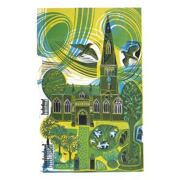 The Cathedral, the Gardens and the Peregrines by Sarah Kirby