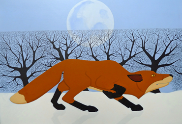 Winter Fox by Stuart Hill