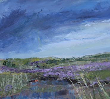 Thumbnail image of Incoming Storm over the Sea Lavender by Sue Graham