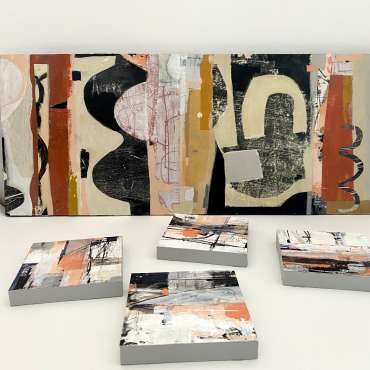 Thumbnail image of Topsy Turvey and mini paintings by Sue Johnson