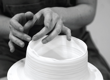Thumbnail image of Photograph of Hannah Tounsend working on a vessel - Hannah Tounsend - LSA Student Award 2015 Winner