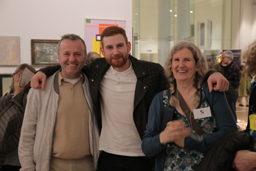 Thumbnail image of LSA member Maria Boyd and family at LSA Annual Exhibition 2017 preview - LSA Annual Exhibition 2017 Preview Evening