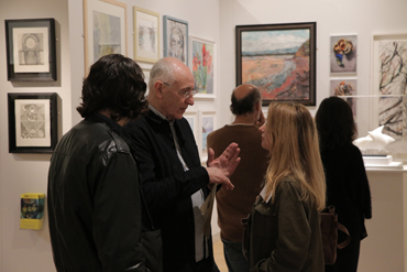 Thumbnail image of Geoffrey Beasley, Maria Collingham at the preview of LSA Annual Exhibition 2017 - LSA Annual Exhibition 2017 Preview Evening